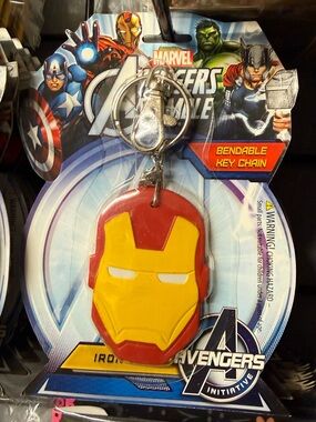 Marvel Iron Man Keychain - Red and Yellow Helmet